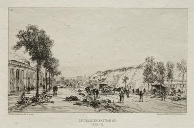 Souvenirs artistiques du Siège de Paris: Le Cavalie Bastion 63, 1870-71.