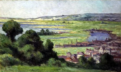Honfleur kilátás (olaj, vászon)