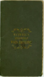 Steamboat Wages Calculator, kiadó: Maxwell and Co., Louisville, Kentucky, 1857. november 1.