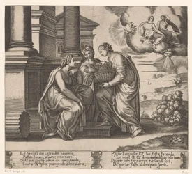 Psychét meglátogatják a nővérei Amor és Psyche története (sorozat címe)