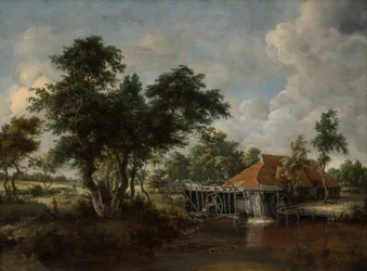 Vízimalom nagy vörös tetővel, 166265.