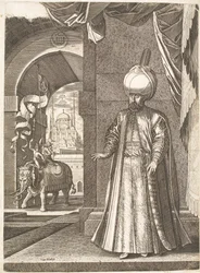 Csodálatos Szulejmán szultán portréja (állva)