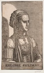 Sultaninde Portré, félprofil a r.-hez: SELOME SULTANE