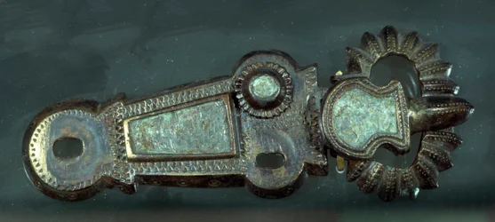Meroving művészet: övcsat. Párizs, Musee Carnavalet