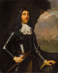 Cornelis Maartenszoon Tromp admirális portréja 1629-1691.