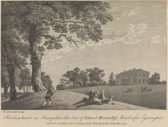 Broken-hurst in Hampshire, The Seat of Edward Morant, Esquire, Lymington tagja (kiadó: G. Kearsly); 43. oldal (Első kötet)