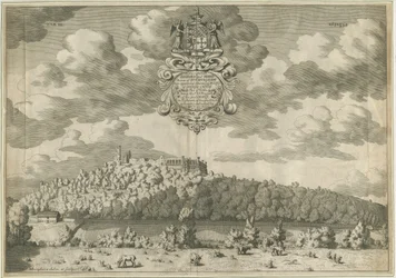 Dudley kastély: rézmetszet, nd [1653-1686]