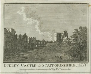 Dudley kastély: rézmetszet, nd [1653-1686]