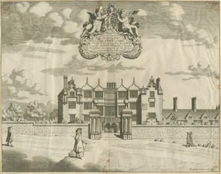 Keele Hall: rézmetszet, nd [1653-1686]