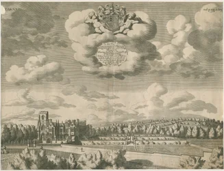 Trentham Hall: metszet, nd [1686]