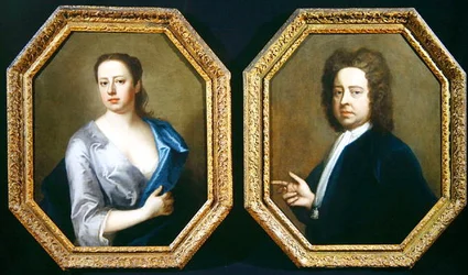 A művész Hugh Howard (1675-1737) és felesége, Thomasine Langston Howard