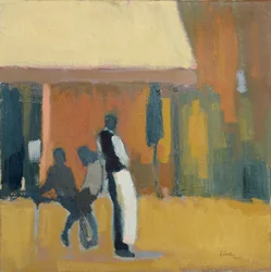 Pincér, Párizs, 2016 (olaj, vászon)