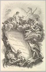 Charles Sackville sírjának homlokzata, Dorset grófja Frontispiece for ..., kb. 1736.