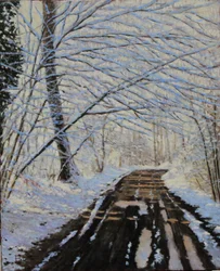 Snow a Buthier olaj, 2018 (olaj, vászon)