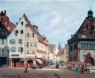 Gyümölcspiac tér, Colmar, 1875