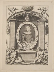 Claude Mollet, a Roy első kertésze, a Theater des Plans et Jardinages, pub.1652 (metszet)