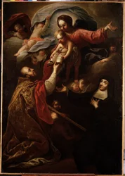 Szűz és gyermek, Saint Francois de Salles és Chantali Szent Joanna (festmény)