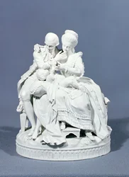 A boldog szülők, Meissen, 1770 körül (porcelán)