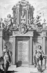 A Tableaux du Temple des Muses homlokzata, 1655.
