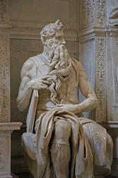 Mózes részlete II. Julius sírjából, 1515-ös márvány