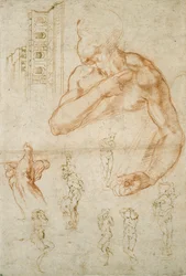 Különféle tanulmányok a Sixtusi mennyezetről és II. Julius pápa sírjáról, 1490-1560