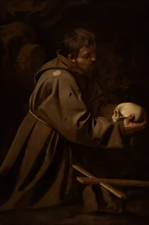 Szent Ferenc elmélkedésben, 1606 körül.
