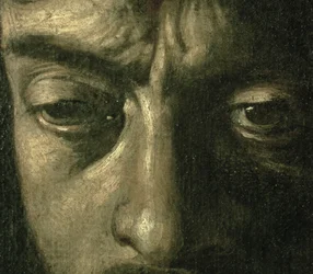 Dávid Góliát fejével, 1606 olaj, vászon, 100350 részlet