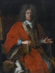 Jan Dobrogost Krasinski (1639-1717) portréja - Palloni, Michelangelo (1642-1712) - um 1700 - Olaj, vászon - 137x100 - Wilanow Palota Múzeum