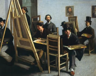 Festőiskola, Michele Cammarano, 1865 körül