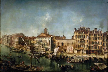 Kilátás a Grand Canalra a Fondamenta Del Vin felől, 1736-1737.