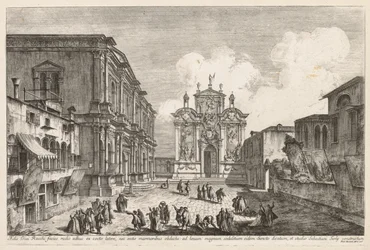 Velence látképe: Campo S. Rocco, 1741.