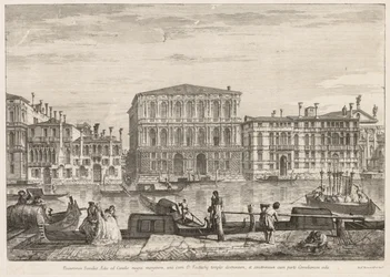 Velence látképe: Palazzo Pesaro, 1741.