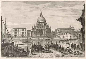 Velence látképe: S. M. Della Salute, 1741.