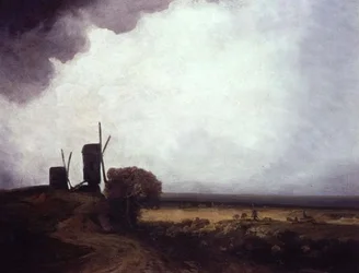 Szélmalmok (olaj, vászon)