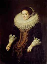 Egy holland nő portréja, Michiel Van Miereveld (1567-1641) festménye