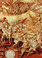 Mexikó meghódítása, egyike a 24 panelből álló sorozatnak