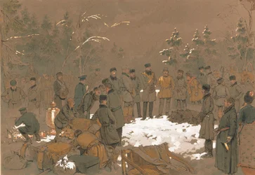 Sándor cár medvevadászata, 1872.