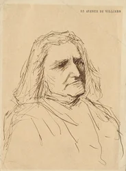 Liszt Ferenc portréja 1811-1886, 1880-as évek.