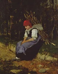 Gallygyűjtő nő
