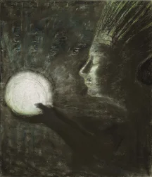 Barátság par Ciurlionis, Mikalojus Konstantinas (1875-1911). Pasztell papíron, mérete: 73,4x63,5