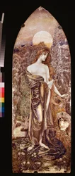 Filozófia (filozófia) - Mihail Alekszandrovics Vrubel (Vrubel) munkája (1856-1910), akvarell