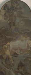 Vénusz, Ámor és Párizs, A párizsi ítélet című triptichon középső panelje