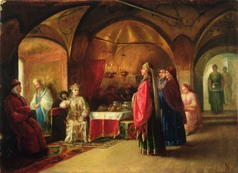 Tsarevna háza (olaj, karton)
