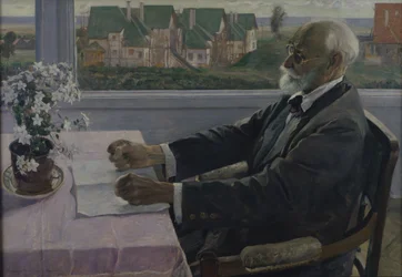 Ivan P. Pavlov fiziológus, pszichológus és orvos portréja 1849-1936, 1935