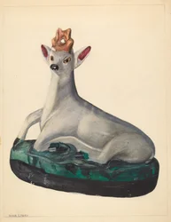 Szarvas figura, c. 1936.