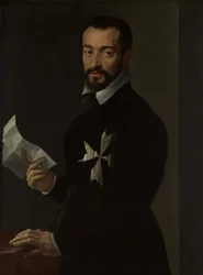 Egy máltai lovag, valószínűleg Fra Jacopo Salviati portréja, 1566.