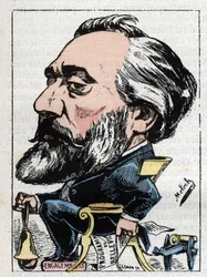 Leon Gambetta (1838-1882) francia politikus portréja