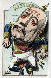 Francois Achille Bazaine (Francois-Achille) egészalakos portréja