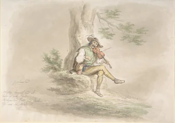 Cigány hegedűs, 1858.