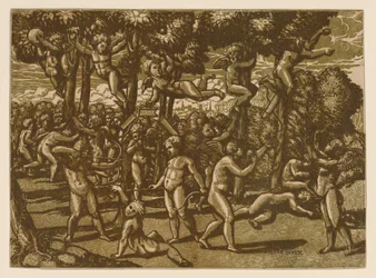 Putti Raphael után játszik, 1544.
